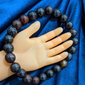 Apache Tears Eye Crystal Beaded Bracelet